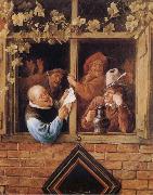 Jan Steen Rhetoricians at a Window oil painting reproduction